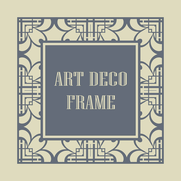 Art Deco Rahmen Grenze - Vektor, Bild