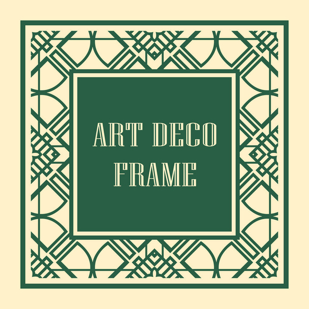 Art Deco frame border - Vector, Image