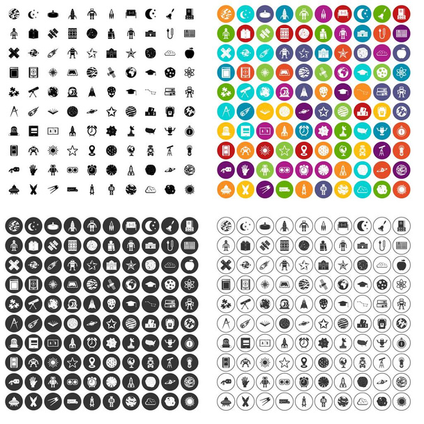 100 icônes d'astronomie ensemble variante vectorielle
 - Vecteur, image