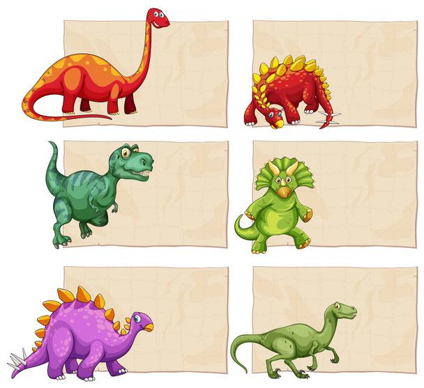 Modèle vide avec des dinosaures
 - Vecteur, image