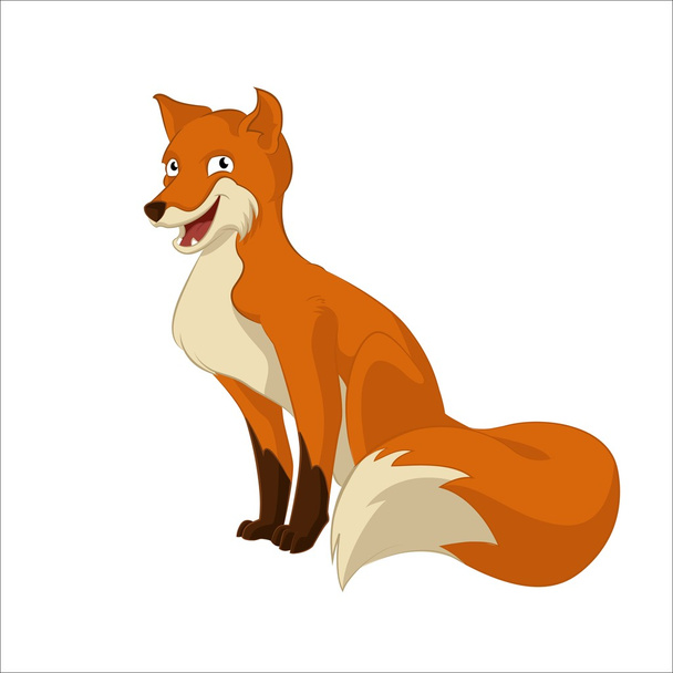 Cartoon Fox - Vector, afbeelding