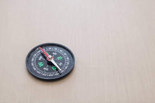 Compass. Navigation equipment, metal gauge. - Photo, Image