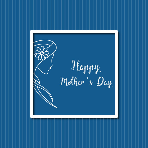 Плакат с Днем матери, настенный рисунок, открытка и иллюстрация с женской иллюстрацией
. - Вектор,изображение