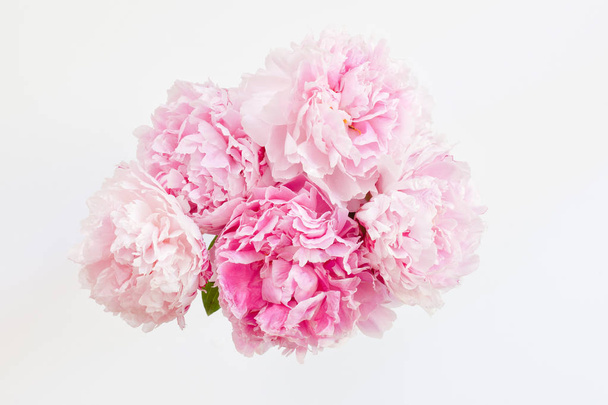 Beautiful bouquet of tender spring peonies - Photo, Image