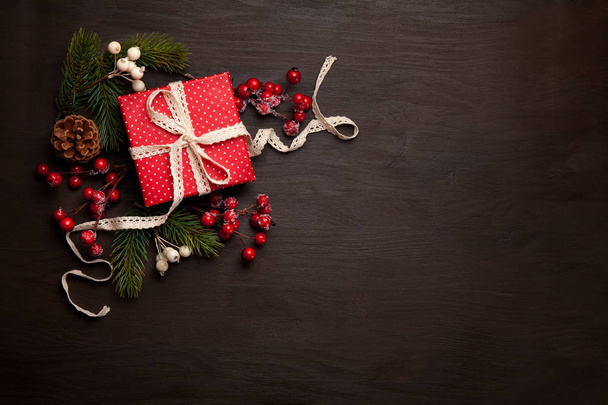 Çerçeve metin için kartı ile Noel dekorasyon. Xmas kartları, davet, ticari kavramı - Fotoğraf, Görsel