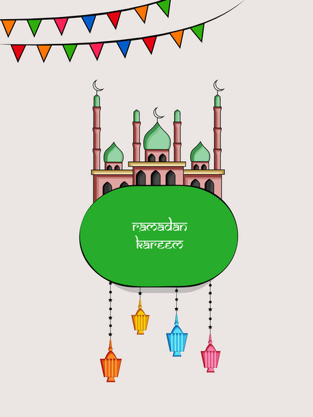 Ilustrace z muslimských festival Eid/Ramadán pozadí - Vektor, obrázek