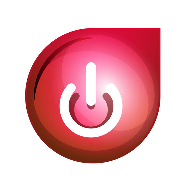icône bouton d'alimentation, symbole de démarrage
 - Vecteur, image