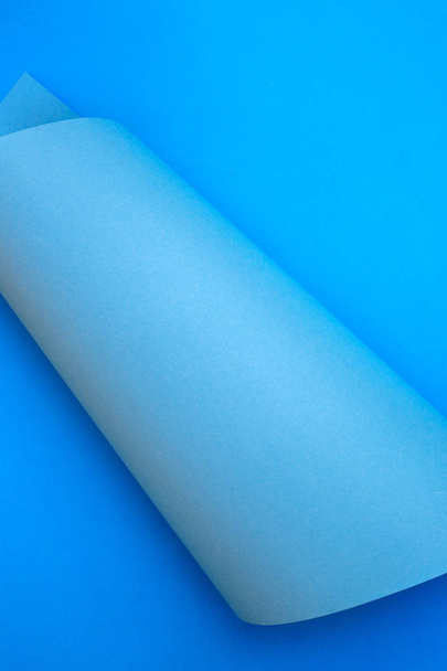 Αφηρημένα φόντο χρώμα μπλε φύλλα χαρτιού - Φωτογραφία, εικόνα