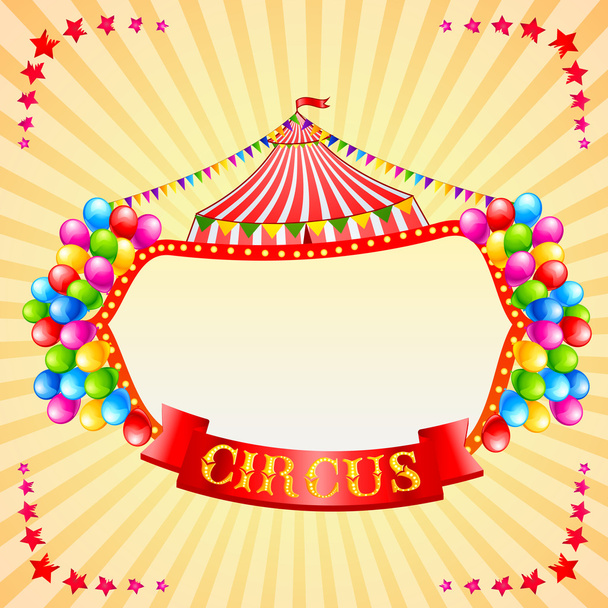 Zirkus-Plakat - Vektor, Bild