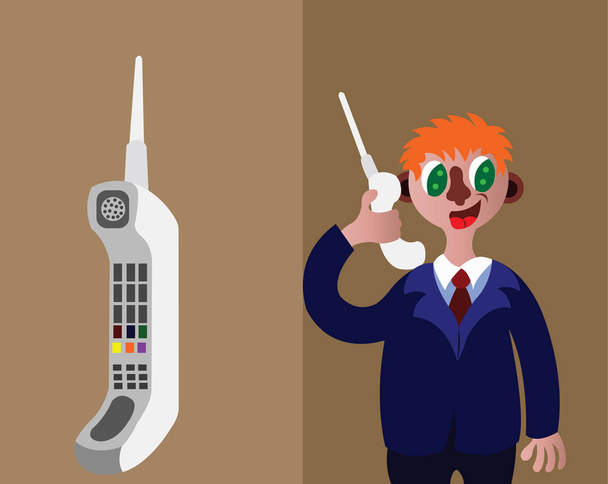 History of the telephone 3 - Vector, Image