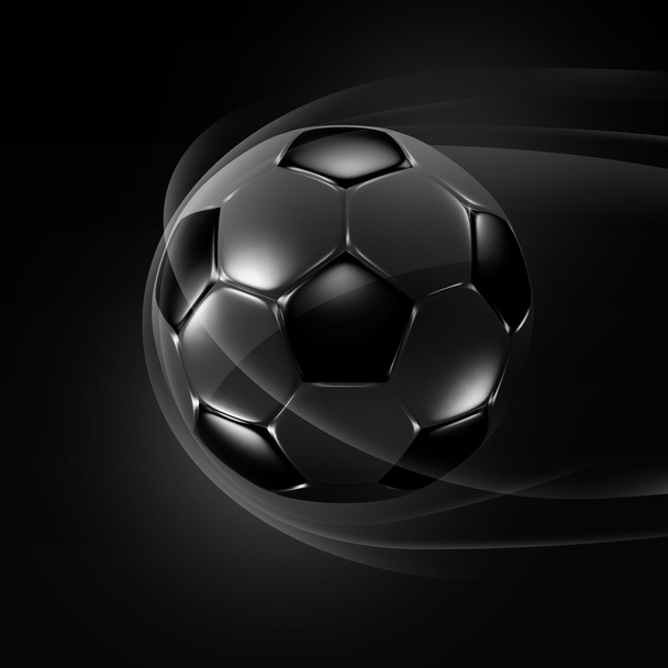 Fußball dunkler Hintergrund - Foto, Bild