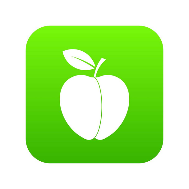 Apple icon digital green - Вектор, зображення
