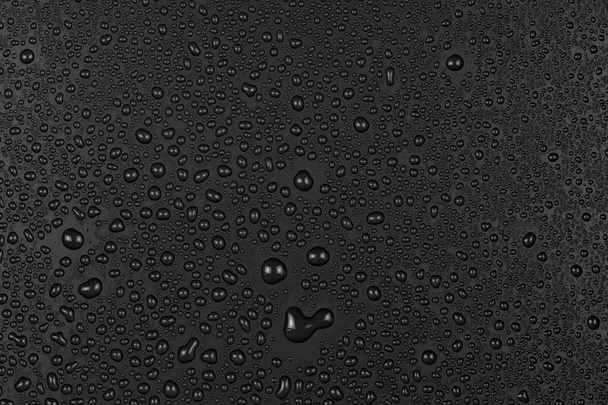 gouttes d'eau sur noir - Photo, image