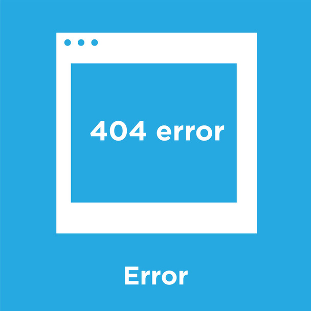 Иконка ошибки на синем фоне
 - Вектор,изображение