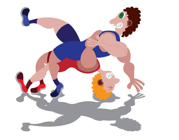 Professional Wrestling match - Vector, afbeelding