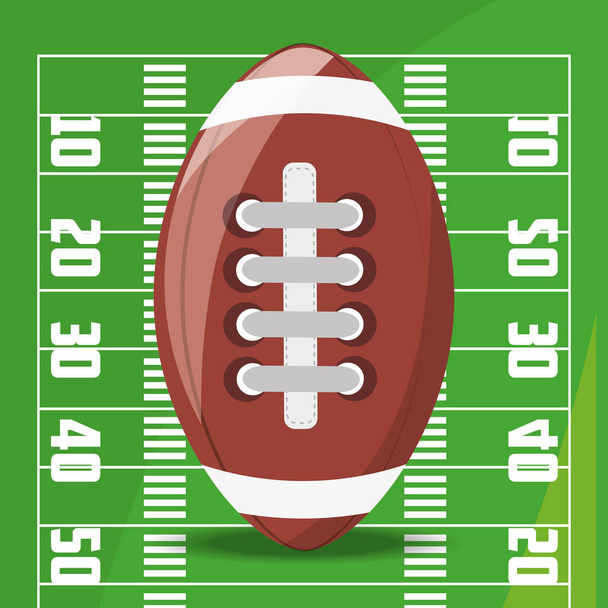 American football-wedstrijd van de sport voor concurrentie - Vector, afbeelding