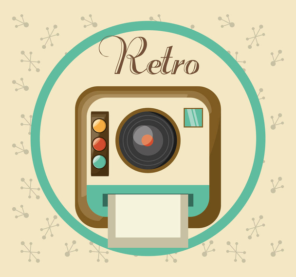 retro camera pictures design image - Vector, Image