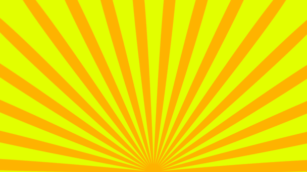 Retro striped sunburst background with grunge effect, computer generated backdrop, 3D render - Footage, Video