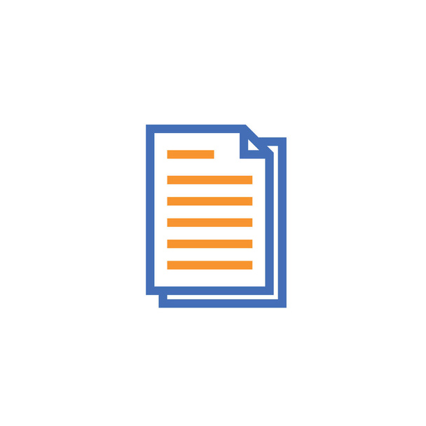 Documento ícone esboço de papel. ícone de papel de nota isolado em estilo de linha fina para design gráfico e web. Símbolo plano simples Pixel vetor perfeito Ilustração
. - Vetor, Imagem