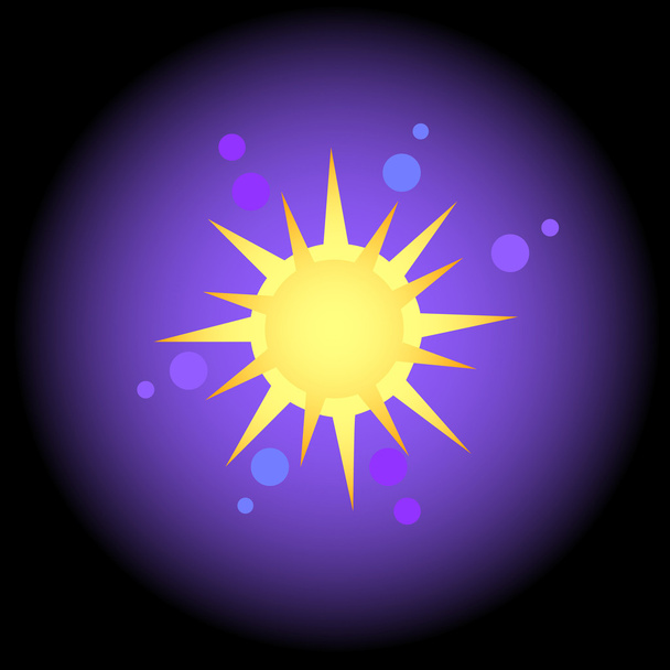 ikona Sun - Vektor, obrázek