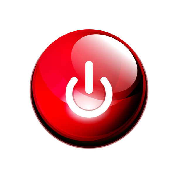 Значок кнопки питания, символ запуска
 - Вектор,изображение