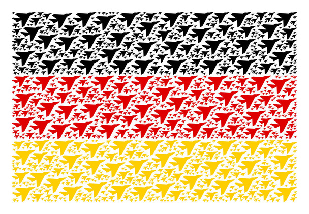 German Flag Pattern of Airplane Intercepter Items - Photo, Image