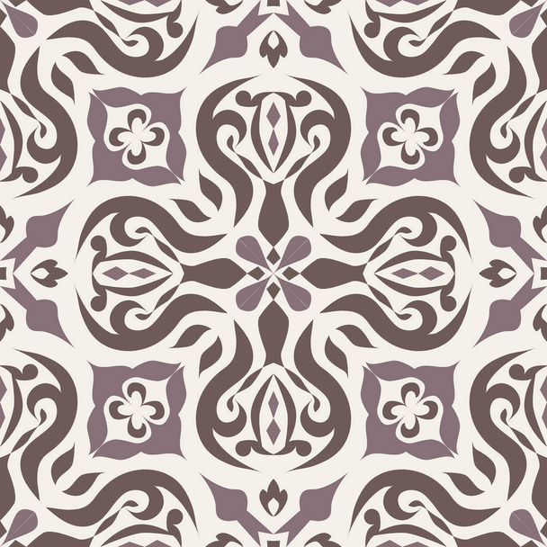 Vector seamless texture. Ornament for ceramic tile. Portuguese azulejos decorative pattern - Вектор, зображення
