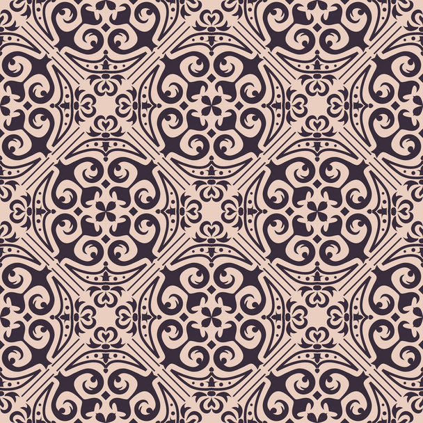 Vector seamless texture. Ornament for ceramic tile. Portuguese azulejos decorative pattern - Vektor, kép