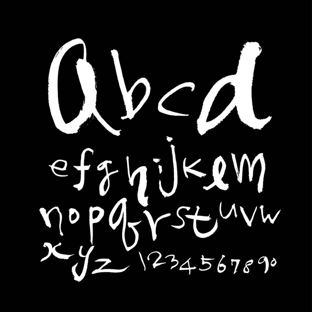 Vector fonts / Handwritten calligraphy  - Vektör, Görsel