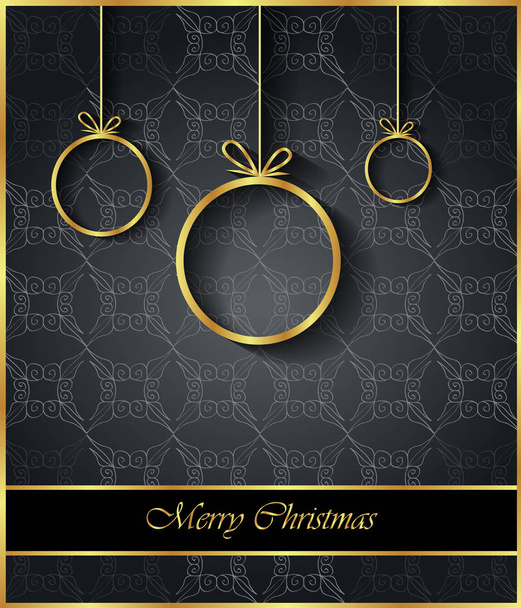 2019 Merry Christmas background for your invitations, festive posters, greetings cards. - Vector, Image