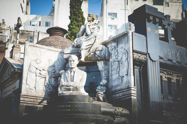 Monuments at Recoleta Cemetery, a public cemetery in Buenos Aires, Argentina.  - Photo, Image