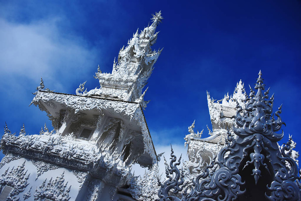 Architecture at Wat Rong Khun or the White Temple - Photo, Image
