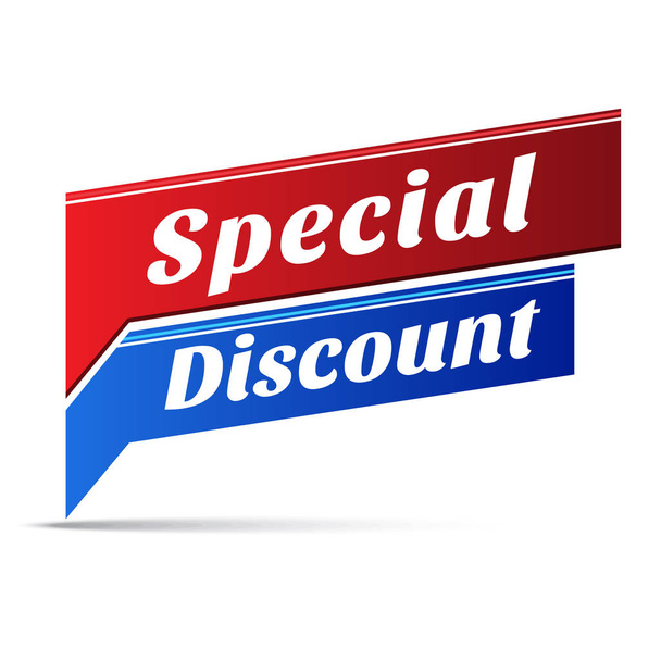 Special Discount Vector Web Banner Design - Vetor, Imagem