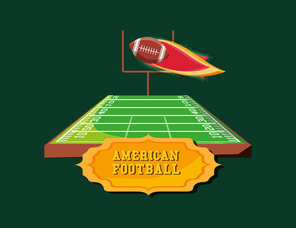 American football design - Vector, Image