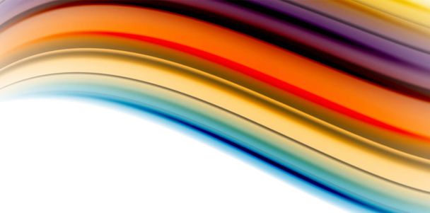 Gelu jelly tekutina proudí liquid rainbow style barvy, abstraktní pozadí vlny, moderní minimalistický design barevné - Vektor, obrázek