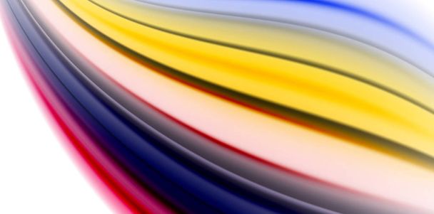 Żel galaretki płynu przepływającego ciekłym tęczy stylu kolorów, fala streszczenie tło, nowoczesnym minimalistycznym kolorowe - Wektor, obraz