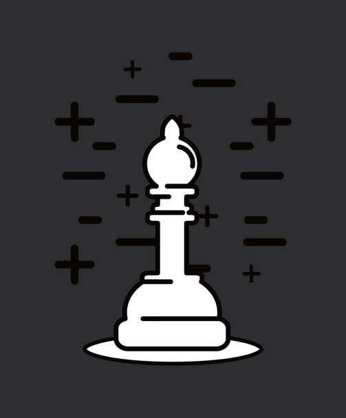 Πιόνια σκακιού σχεδιασμός - Διάνυσμα, εικόνα