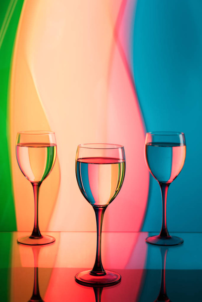 three glasses of champagne - Photo, image