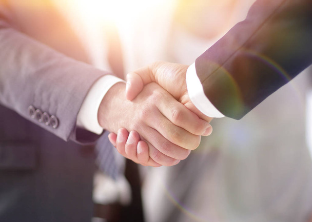 closeup of handshake of business partners - Photo, image