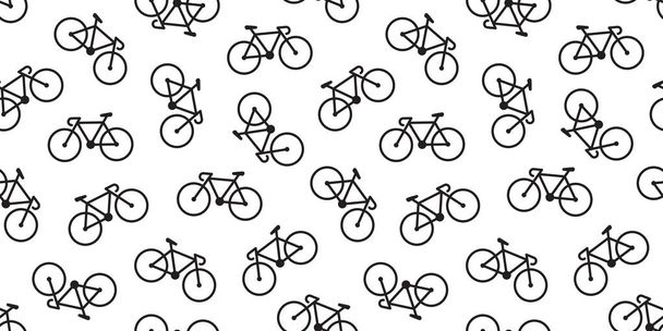 bicycle Seamless Pattern vector cycling isolated background wallpaper vintage - Vektori, kuva