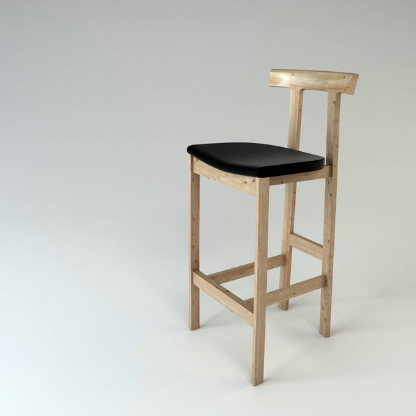 Cadeira de bar Torii / bom para apresentações de interiores e móveis
 - Foto, Imagem