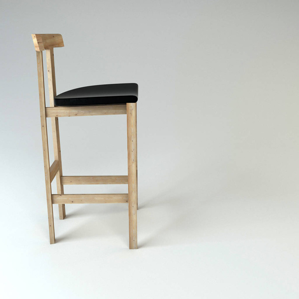 Барное кресло Torii / хорошо подходит для презентаций интерьера и мебели
 - Фото, изображение