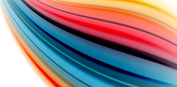 Gelee Flüssigkeit fließenden flüssigen Regenbogen-Stil Farben, Welle abstrakten Hintergrund, moderne minimale bunte Design - Vektor, Bild