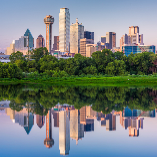 Dallas, Texas, ABD Skyline - Fotoğraf, Görsel