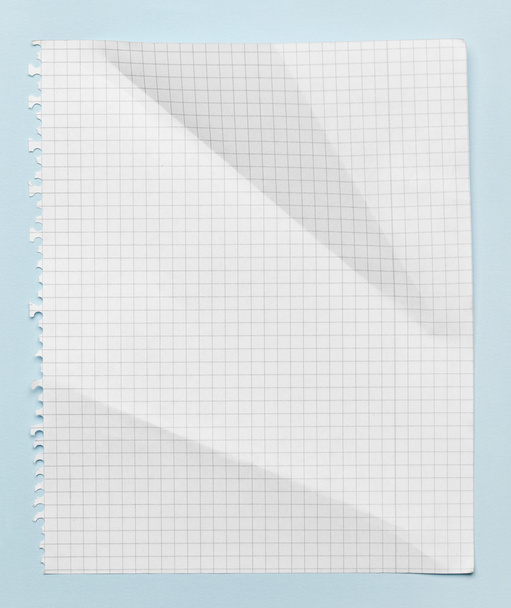 Squared crumpled sheet of paper - Фото, зображення