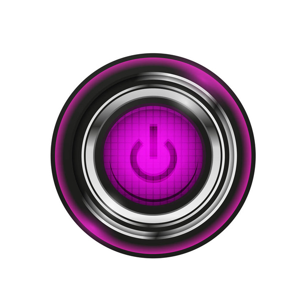 Футуристическая пусковая кнопка
 - Вектор,изображение