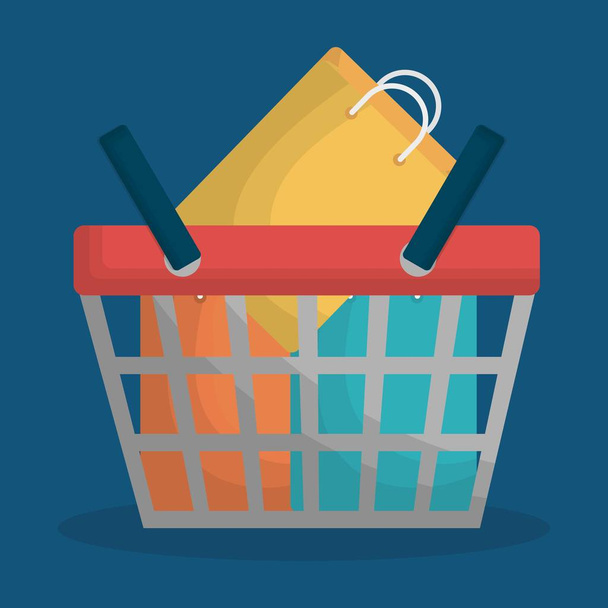shopping basket icon - Vector, Image