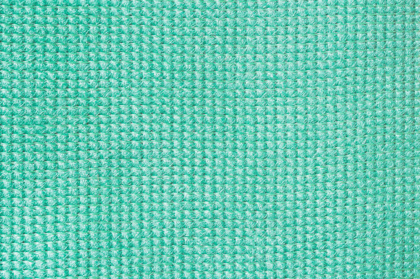 Close-up surface fabric pattern, light Tiffany color, texture background. For background , backdrop, substrate, composition use. - Φωτογραφία, εικόνα