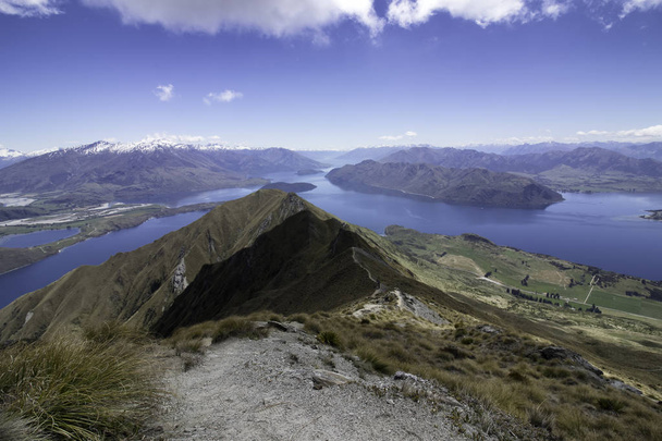Roys Peak Nový Zéland den výlet wanaka - Fotografie, Obrázek