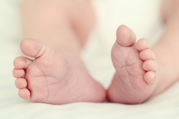 Newborn baby feet - Fotoğraf, Görsel